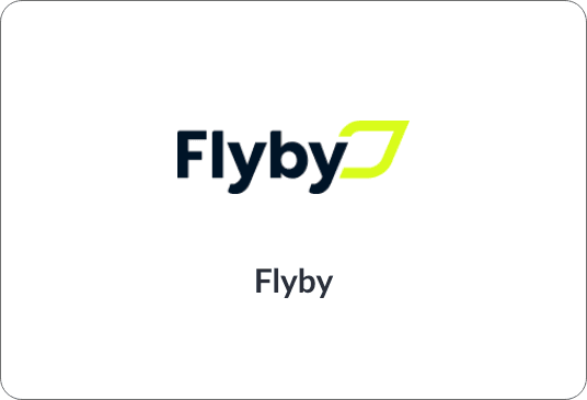 fly by logo